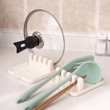 廚房鍋鏟勺子置物架湯勺架托筷子灶臺面鍋蓋架家用塑料多功能支架