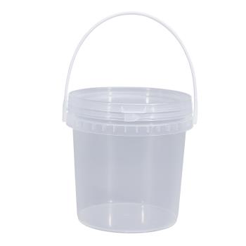 水果桶飲料桶PP食品級材質外賣龍蝦打包桶帶蓋20L密封塑膠透明桶
