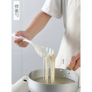 日本撈面勺撈面條神器家用廚房撈意大利面勺子耐高溫瀝水過濾撈勺