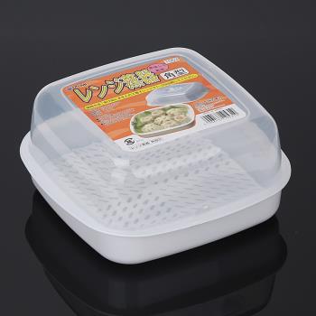 日本進口正品 IZUMI微波爐蒸饅頭包子餃子專用盒蒸盒蒸籠碗蒸格盒