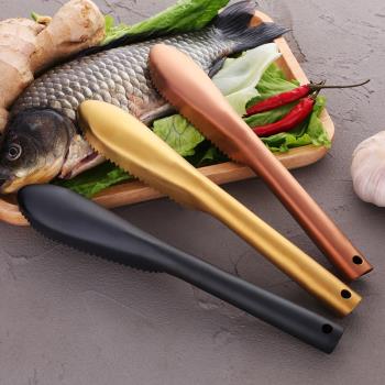 304不銹鋼魚鱗刮殺魚工具去魚鱗刨刀刮鱗器神器魚刷家用刮魚鱗器