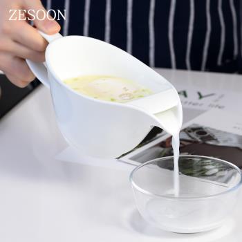 陶瓷濾油神器去油脂湯油分離器杯勺家用廚房月子撇油碗湯汁隔油器