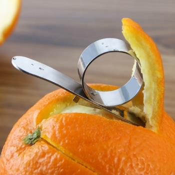 剝橙器指環開橙器開皮器削橙子刀柚子削皮器撥橙子神器廚房小工具