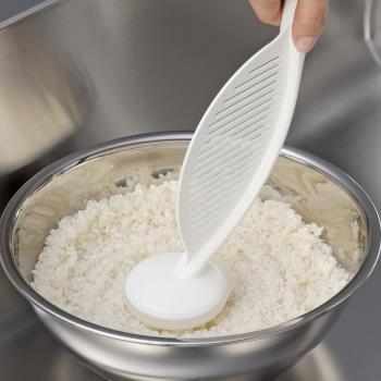 日本inomata 洗米攪拌器 多功能淘米勺 淘米棒 瀝水設計 護手設計