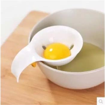 雞蛋蛋黃分蛋器廚房蛋清分離器硅膠卡殼卡住碗邊