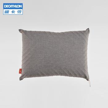 迪卡儂露營枕頭舒適柔軟單人枕易收納枕頭單人睡覺護頸椎枕頭ODCF