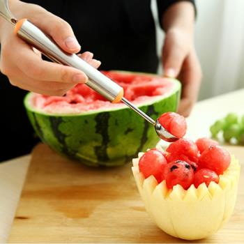 不銹鋼水果挖球器 創意冰淇淋挖球勺西瓜勺子挖水果球勺子挖果器
