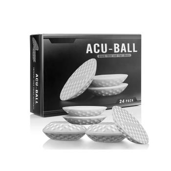 24個盒裝新款軟膠高爾夫揮桿練習器扁平球防止打深打薄golf練習球