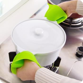 廚房取碗隔熱防燙手套加厚 烤箱砂鍋防燙夾 微波爐硅膠手套耐高溫