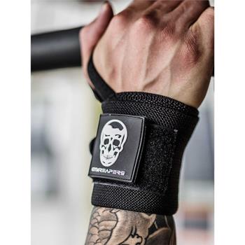 gr骷髏專業健身男加壓手腕力量舉臥推助力帶扭傷護腕訓練防護腕帶
