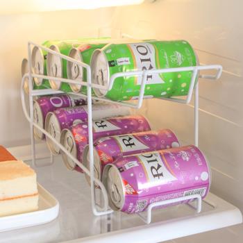 冰箱飲料易拉罐啤酒可樂廚房收納架雙層整理架子桌面儲物架置物架