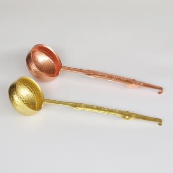 純銅紫銅水瓢 純紅銅瓢 黃銅瓢純銅家用銅水瓢 純手工制作銅瓢