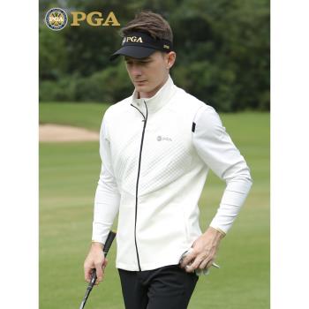 美國PGA 高爾夫馬甲 男士秋冬季保暖外套 吸光發熱面料男裝