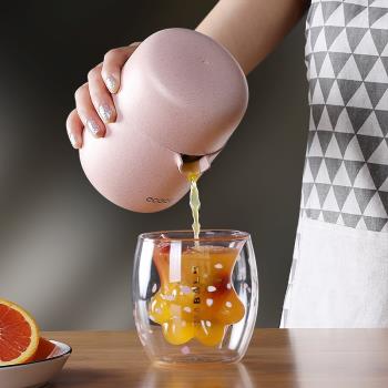 簡易手動榨汁機小型便攜式石榴壓榨器橙子橙汁檸檬手壓水果擠壓器