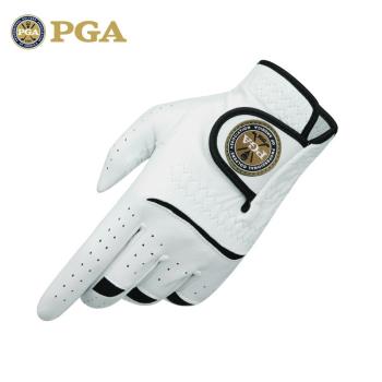 美國PGA 高爾夫手套 男士真皮手套 全羊皮 魔術貼防滑 超透氣
