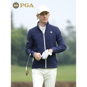 美國PGA高爾夫外套 男士夾棉上衣 吸光發熱內里 防風御寒男裝