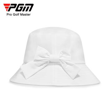 PGM高爾夫球帽女士蝴蝶結漁夫帽新款可調節防風繩吸汗帶設計帽子