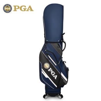 美國PGA 高爾夫球包男便攜式四輪伸縮包航空托運包全防水球桿包袋