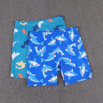 小可折扣 夏季兒童游泳短褲時尚卡通男童分體泳衣保守平角泳褲