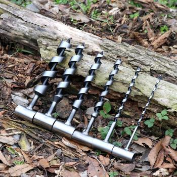 野人bushcraft 戶外野營高碳鋼手擰木工支羅鉆孔多功能擴孔開孔器