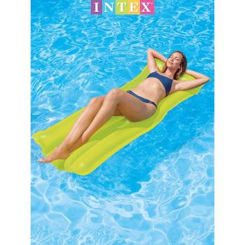 INTEX熒光躺椅水上樂園玩具浮排