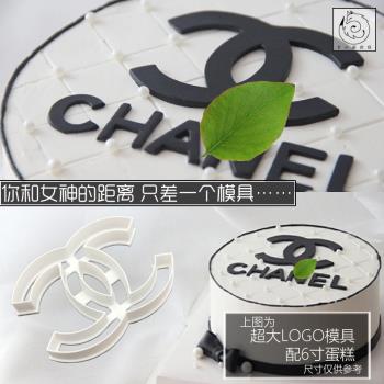 白小狐烘焙 歐式LOGO網紅包包模具生日蛋糕裝飾 婚禮擺臺翻糖切模