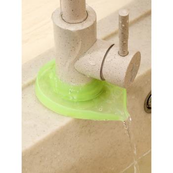 日本進口廚房水槽硅膠水龍頭防水罩水龍頭防濺防集水水垢防水罩