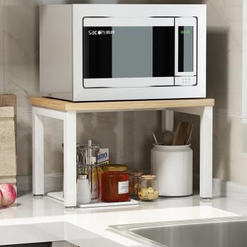 單層微波爐架置物架家用調料烤箱架儲物架經濟型廚房用品收納架子