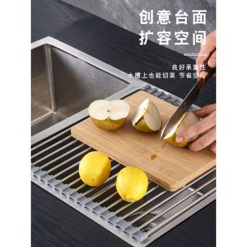可折疊瀝水架水槽碗架洗碗池放碗筷碗碟收納架子廚房多功能置物架