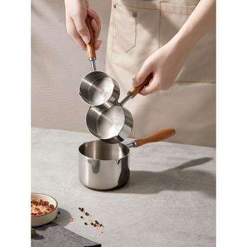 日式廚房用品小鍋 家用煎蛋鍋平底不粘鍋神器潑油熱油小鍋小奶鍋