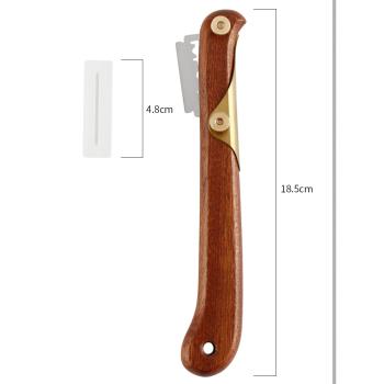 新款歐包法棍割紋刀修容刀 木柄面團刮刀面包割刀家用DIY烘焙工具