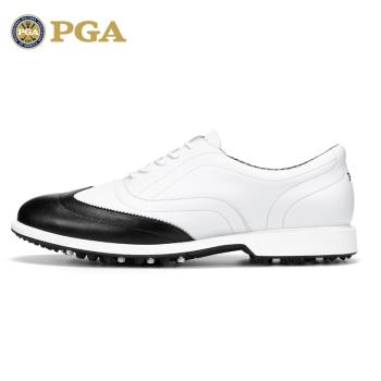 美國PGA 高爾夫鞋男鞋布洛克設計透氣防滑golf鞋子超纖皮球鞋