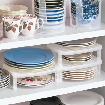 日本進口碗碟架瀝水架廚房碗柜收納架放碗盤置物架塑料晾碗儲物架