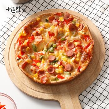 松木日式披薩托盤家用烘焙烤盤牛排盤面包商用北歐長方形板圓形