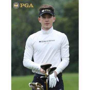 美國PGA 高爾夫打底衫男士長袖T恤 高領貼身內衣上衣服裝男裝