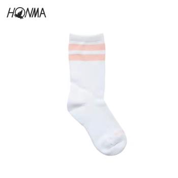 HONMA2022新款高爾夫配件女子襪子中筒襪簡約百搭透氣防滑運動