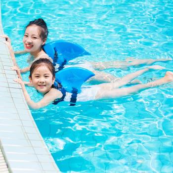 兒童鯊魚鰭背漂中小學生學游泳打水漂浮板輔助游泳裝備專業自平衡