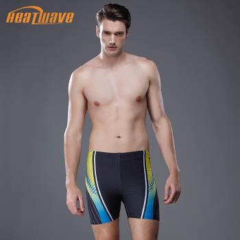 heatwave熱浪游泳褲男士長五分專業速干泳衣競速運動大碼泳裝成人