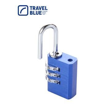 英國TravelBlue/藍旅 箱包鎖旅行行李鎖柜子鎖門鎖掛鎖三位密碼鎖