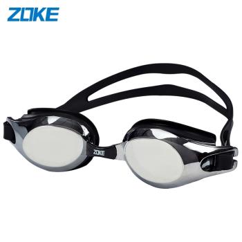 ZOKE電鍍泳鏡防水防霧游泳眼鏡鍍膜成人男女專業泳鏡訓練游泳裝備