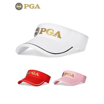 美國PGA 高爾夫女士球帽 無頂透氣帽 防曬百搭 吸汗內里 可調節