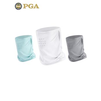 美國PGA高爾夫防曬面罩男女涼感冰絲透氣圍脖防紫外線防曬臉罩