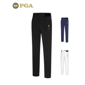 美國PGA兒童高爾夫球服裝/男童運動長褲青少年褲子彈力腰帶