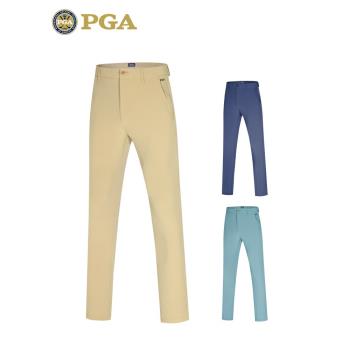 美國PGA 高爾夫服裝男士褲子/長褲保暖磨毛內里修身運動球褲