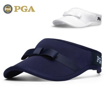 美國PGA 高爾夫女士球帽 無頂透氣帽 防曬帽檐 吸汗內里 透氣舒適