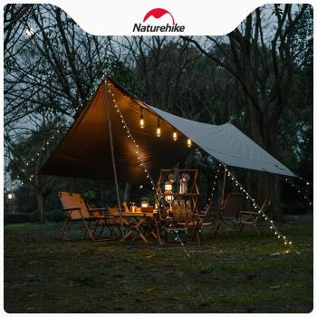 Naturehike挪客太陽能串燈戶外露營氛圍燈帳篷天幕裝飾燈帶燈串