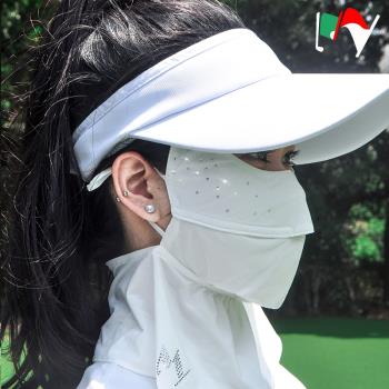 UPF50+高爾夫防曬面罩女全臉防紫外線護頸透氣開車遮陽面罩口罩薄