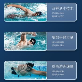 游泳手蹼浮潛裝備劃水掌專用手套兒童男女初學者自由泳訓練器手噗