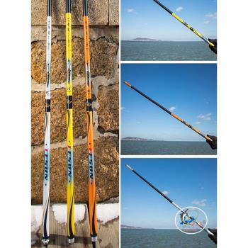島主黑坑竿降龍4H至6H28調至19調碳素輕硬臺釣竿鯉魚綜合桿威海釣