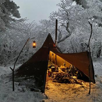 印第安正品六邊形金字塔野外露營野營生存專用戶外牛津布防風帳篷